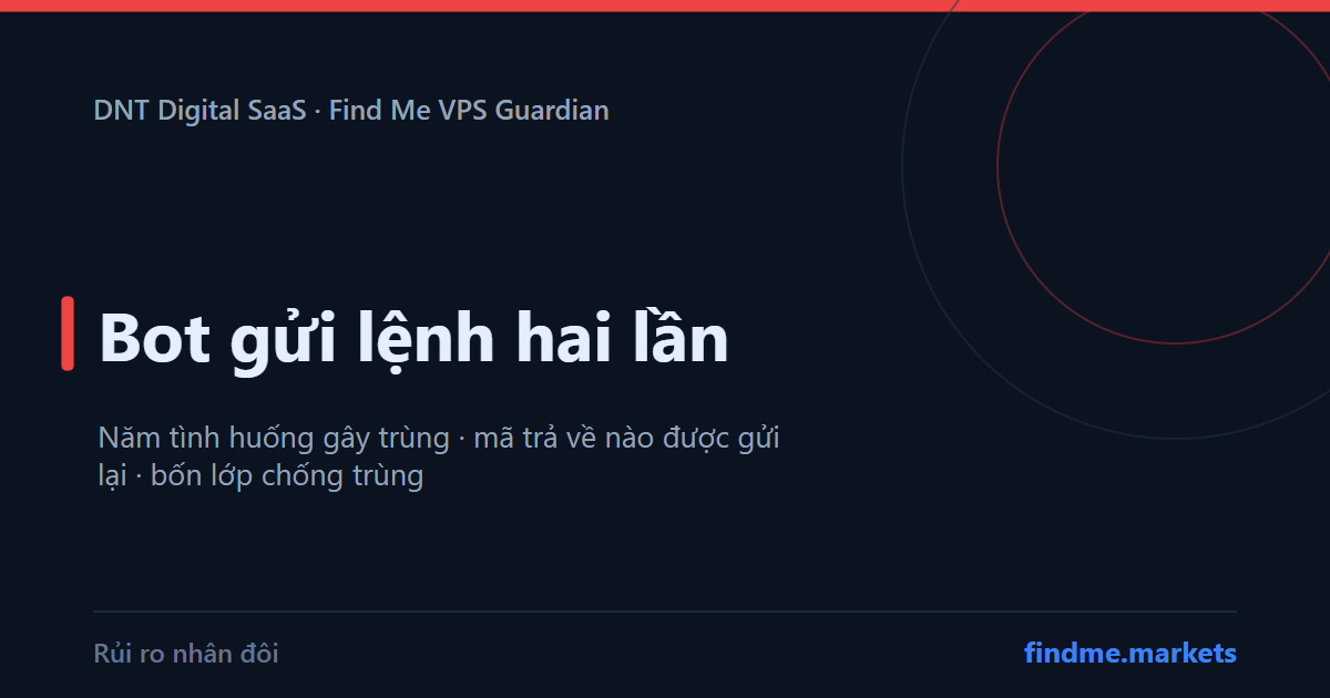 Bot gửi lệnh hai lần: năm tình huống, bảng mã trả về và bốn lớp chống trùng