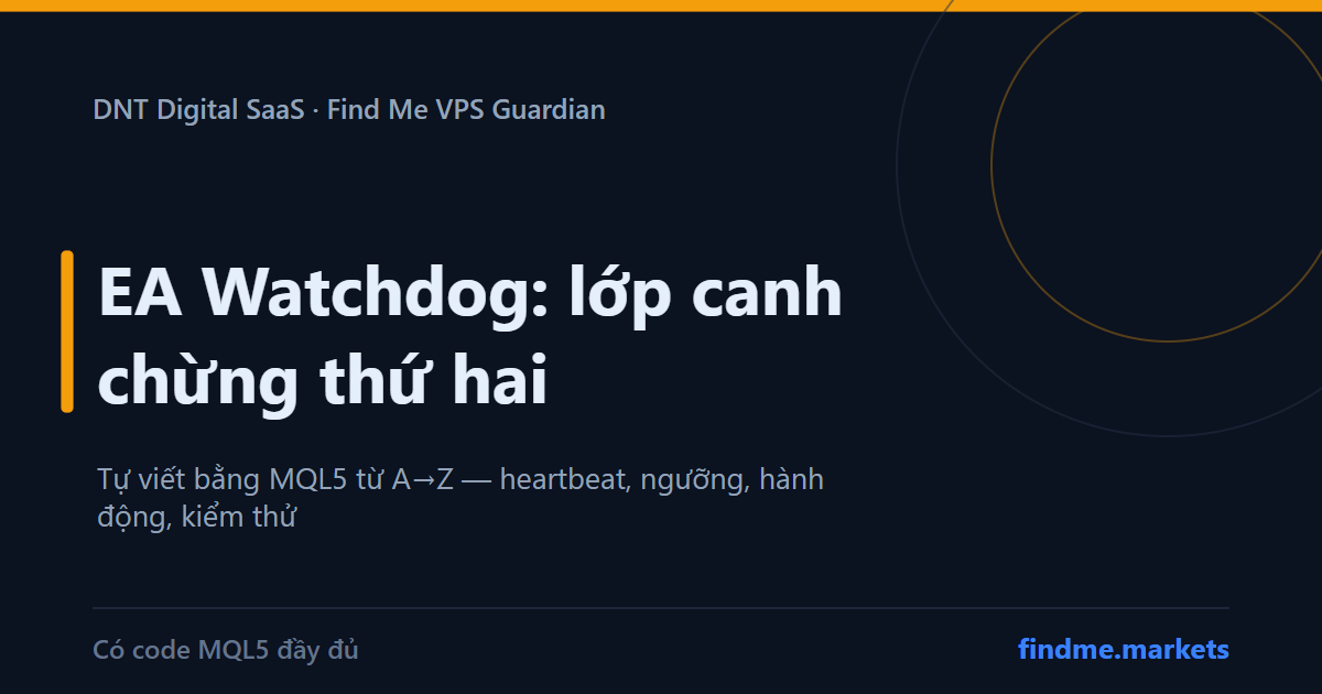 EA Watchdog: tự viết lớp canh chừng thứ hai cho bot MT5 bằng MQL5