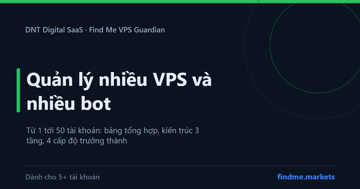 Quản lý nhiều VPS và nhiều bot: bảng tổng hợp, kiến trúc 3 tầng và 4 cấp độ trưởng thành